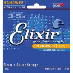 Set corde ELIXIR Nanoweb 011 - 049