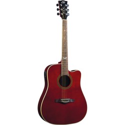 EKO Guitars NXT D100ce See Through Red
