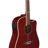 EKO Guitars NXT D100ce See Through Red