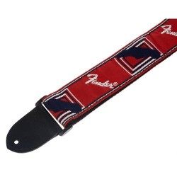 FENDER Tracolla Monogrammed Rossa/Bianca/Blu