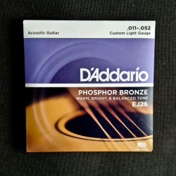 D'ADDARIO EJ26 011/052 Ph. Bronze Acoustic Guitar Strings