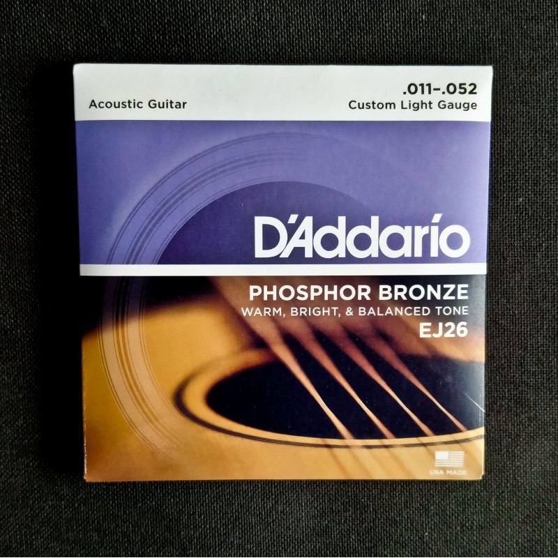 D'ADDARIO EJ26 011/052 Ph. Bronze Acoustic Guitar Strings