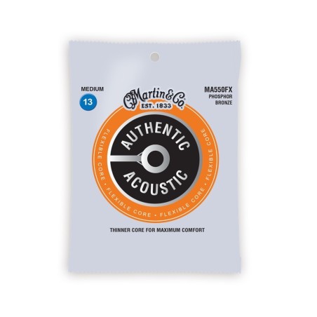 Set corde MARTIN MA550FX 13/56 Authentic Flexible Core Ph. Bronze