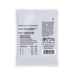 Set corde MARTIN MA550FX 13/56 Authentic Flexible Core Ph. Bronze