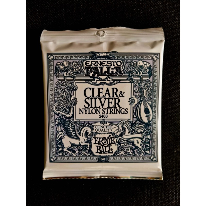 ERNIE BALL 2403 Ernesto Palla Clear & Silver